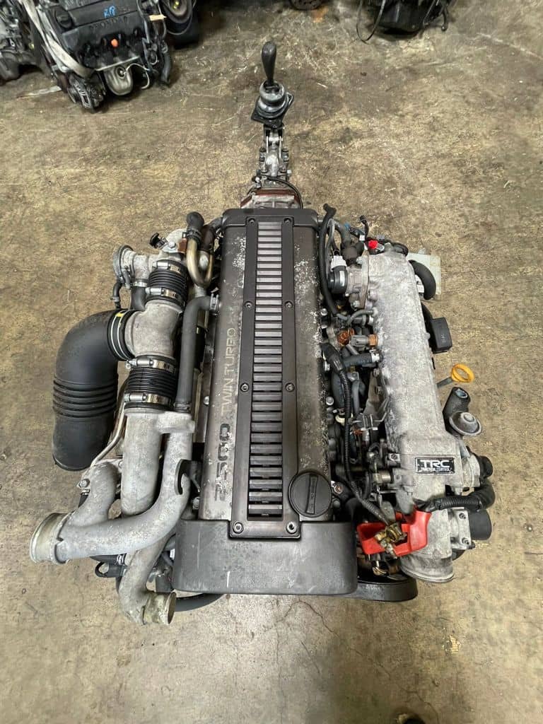 1JZGTE Non-VVTi Twin Turbo 2.5L FRONT Sump Engine with R154 5 Speed Manual Transmission JZA70 Supra JZZ30 Soarer