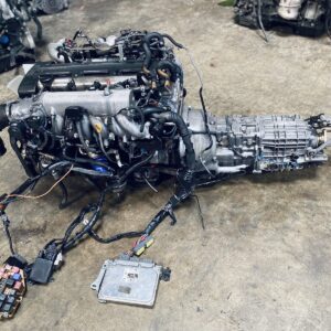 2JZGTE NON-VVTI TWIN TURBO REAR SUMP 3.0L ENGINE WITH V160 GETRAG 6 SPEED MANUAL TRANSMISSION MK4 JZA80 TOYOTA SUPRA