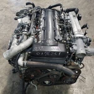 2JZGTE NON-VVTI TWIN TURBO 3.0L TOYOTA 2JZ ENGINE WITH AUTOMATIC TRANSMISSION COMPLETE SWAP
